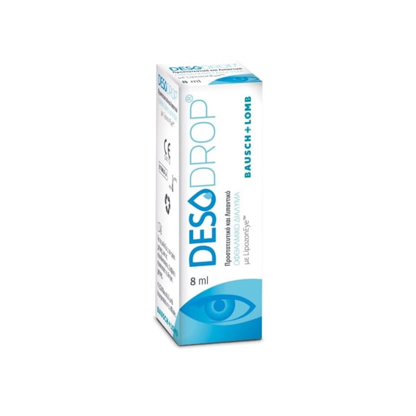 Bausch & Lomb Desodrop Eye Drops Protective & Lubricating Eye Solution  8 ml