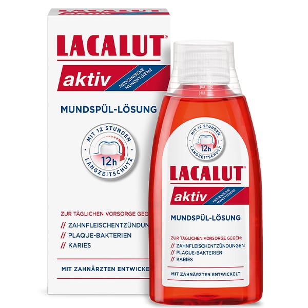Lacalut Activ Mouthwash Against Gingivitis, Plaque & Caries  300 ml