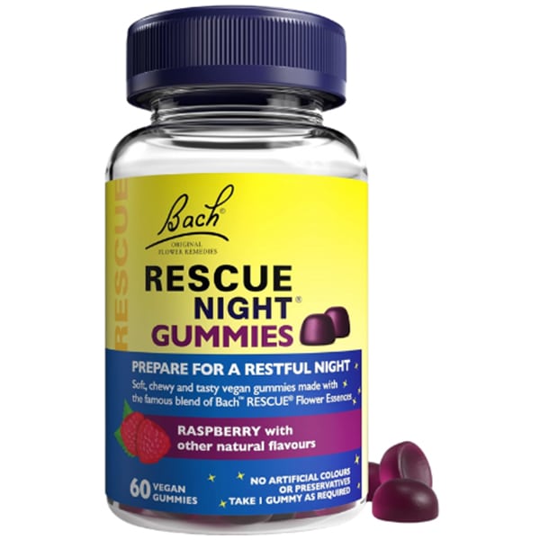 Power Health Bach Rescue Night Gummies Raspberry  60 copë