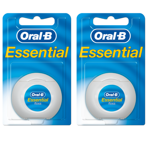 2x Oral-B Essential Dental Floss Unwaxed 50m  2x1 copë