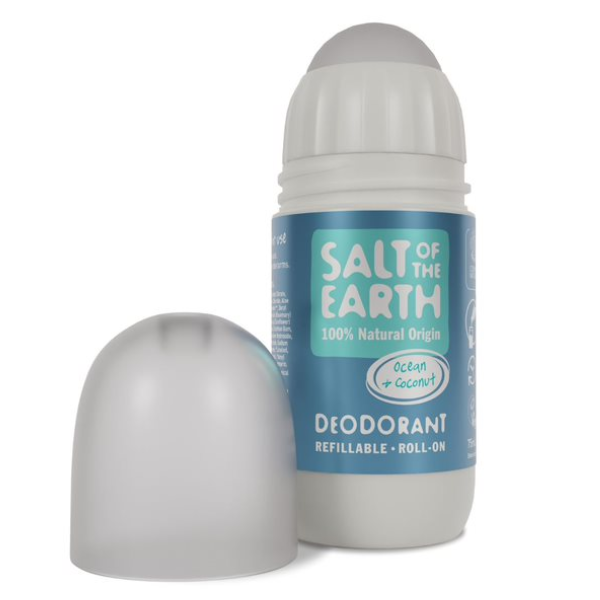 Salt of the Earth Vegan Refillable Roll-On Deodorant Ocean & Coconut  75 ml