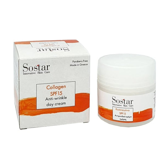 Sostar Focus Antiageing Collagen Face Day Cream SPF15  50 ml