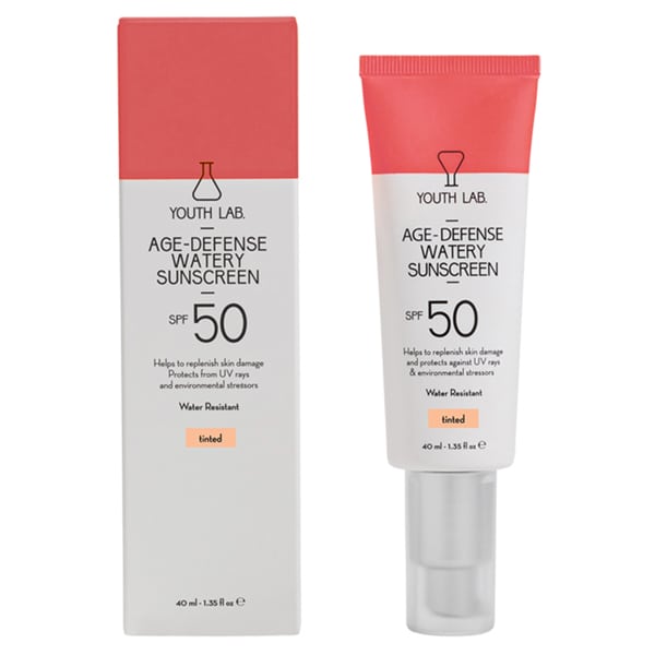 Youth Lab. Age-Defense Watery  Krem kundër diellit për fytyrën SPF50 me nuancë 40 ml