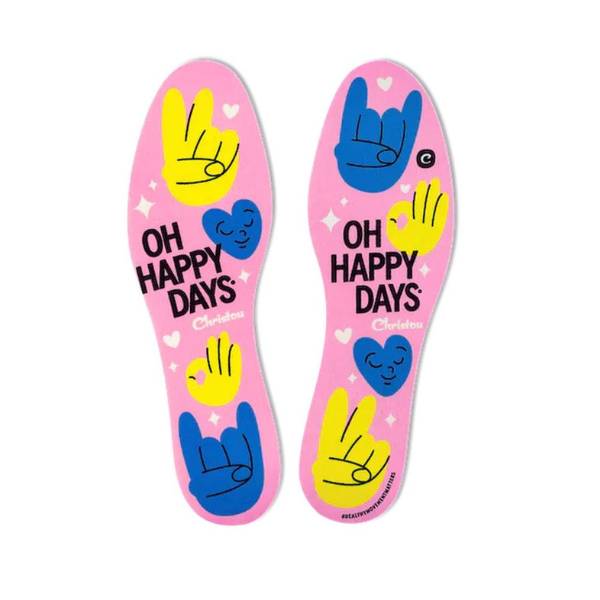 Christou Days Fresh Deodorising Adult Insoles Oh Happy Days 38-45  1 palë - Rozë