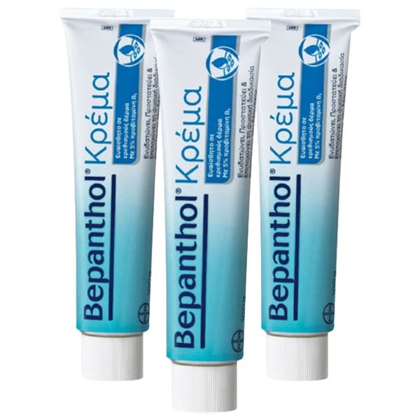 3 x Bepanthol Cream for Sensitive & Irritated Skin  3 x 100g
