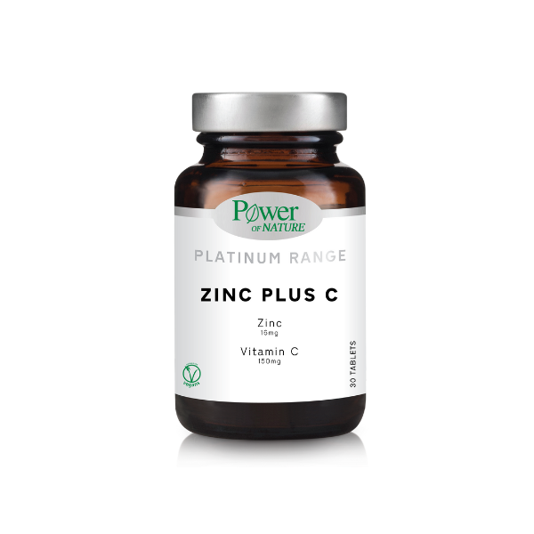 Power of Nature Platinum Range Zinc Plus C  30 tableta