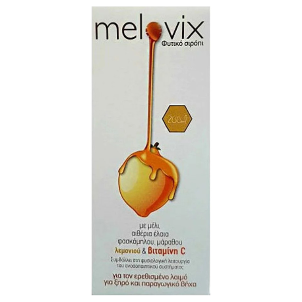 SJA Melovix Herbal Sypup for Cough & Sore Throat  200 ml
