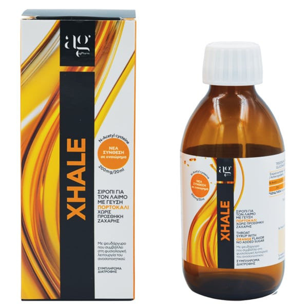 Ag Pharm Xhale Syrup with n-Acetyl Cysteine ??& Zinc for Productive Cough with Orange  200 ml