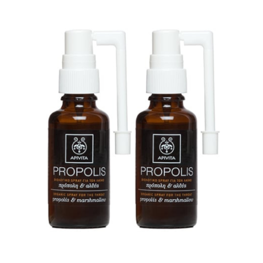 2x Apivita Propolis Organic Throat Spray with Propolis & Althea  2x30ml