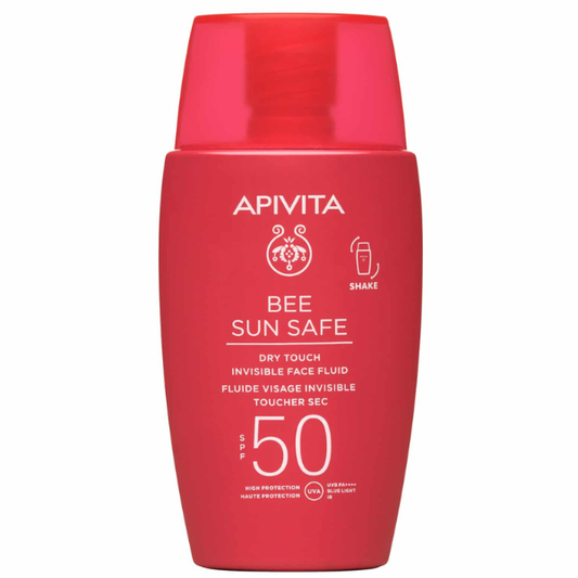 Apivita Bee Sun Safe Dry Touch Invisible Face Fluid with Marine Algae & Propolis SPF50  50 ml