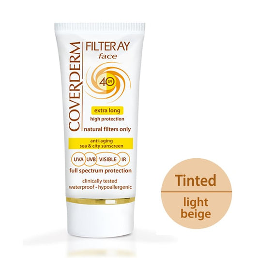 Coverderm Filteray Face Tinted Sunscreen Light Beige SPF40  50 ml