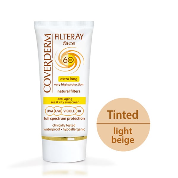 Coverderm Filteray Face Tinted Sunscreen Light Beige SPF60  50 ml