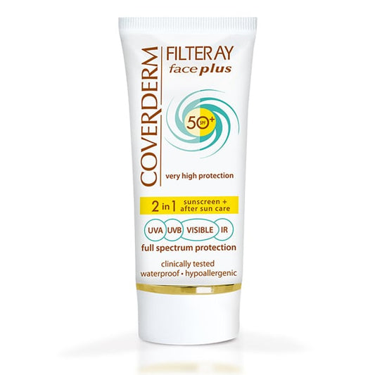 Coverderm Filteray Face Plus 2in1 Tinted Sunscreen Soft Brown Oily/Acneic Skin SPF50+  50 ml