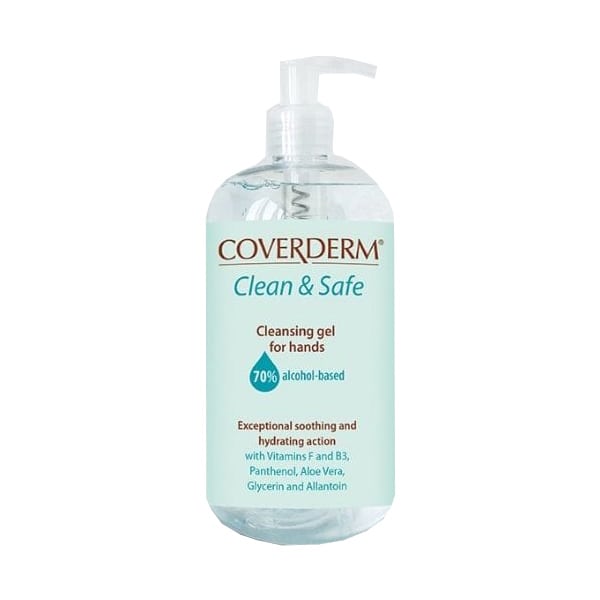 Coverderm Clean & Safe Cleaning Gel for Hands 70%  500 ml