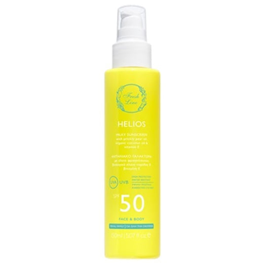 Fresh Line Helios Milky Suncreen SPF50 for Face & Body  150 ml