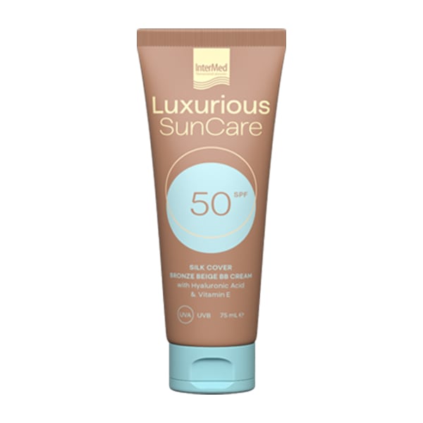 Intermed Luxurious Sun Care Silk Cover BB Cream SPF50  75ml - Bezhë Bronzi