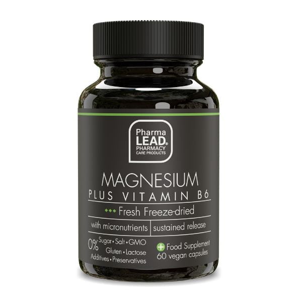 Pharmalead Black Range Magnesium Plus Vitamin B6  60 kapsula vegjetariane
