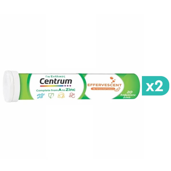 2x Centrum A to Zinc Effervescent  2x20 eff.tabs