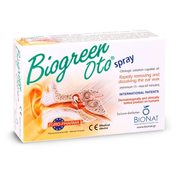 Bionat Biogreen Oto Spray for Ear Wax Removal  13 ml