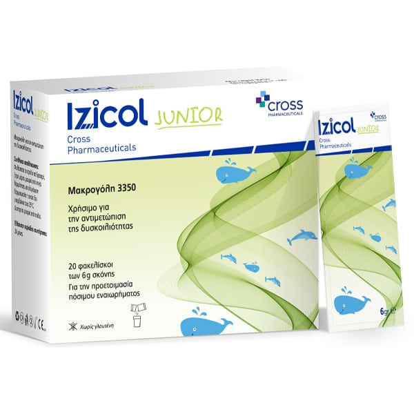 Cross Pharmaceuticals Izicol Junior  20x6g