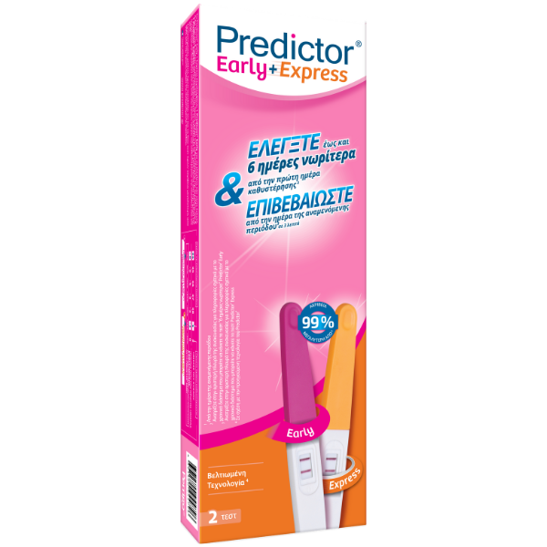 Predictor Early & Express Pregnancy Test  2 copë