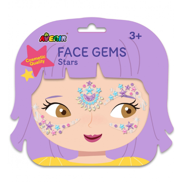 Avenir Face Gems Stars  Set ngjitësesh për fëmijë 1 copë