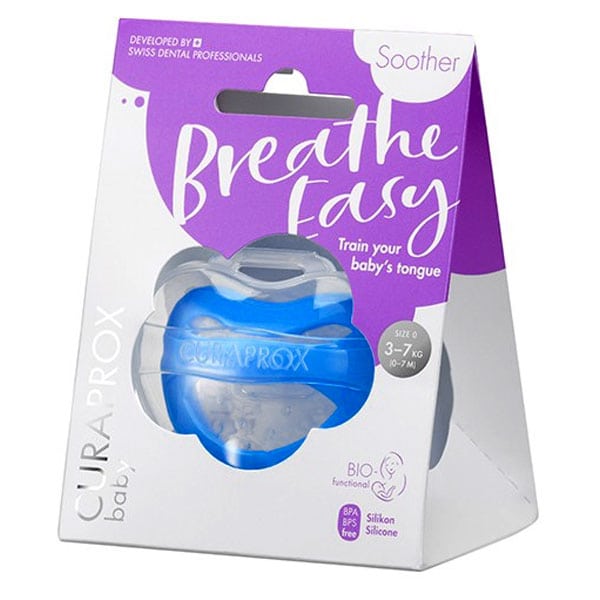 Curaprox Baby Breathe Easy Silicone Soother Blue 18-36m (10-14kg)  1 copë