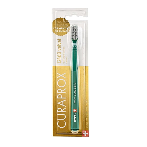Curaprox Velvet 12460 Ultra Soft Toothbrush  1 copë - Jeshile-Gri