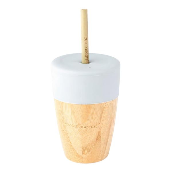 Eco Rascals Cup with Two Straws  210ml - GRI