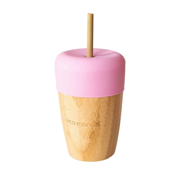 Eco Rascals Cup with Two Straws  210ml - ROZË