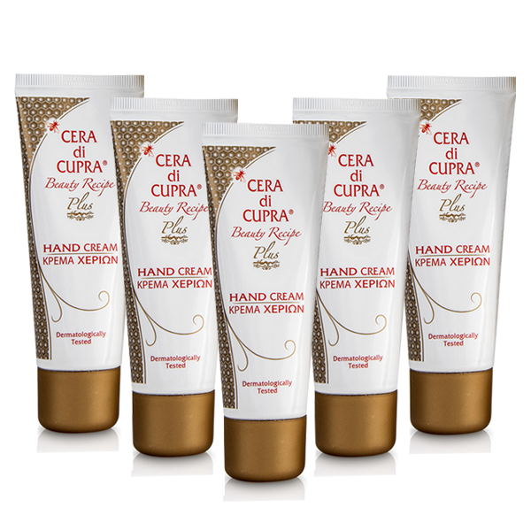 5 x Cera di Cupra Plus Hand Cream with Beeswax  5 x 75ml