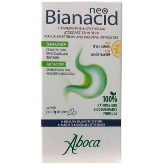 Aboca Neo Bianacid  14 tableta përtypëse