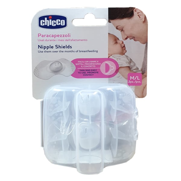 Chicco Silicone Breast Pads M/L  2 copë