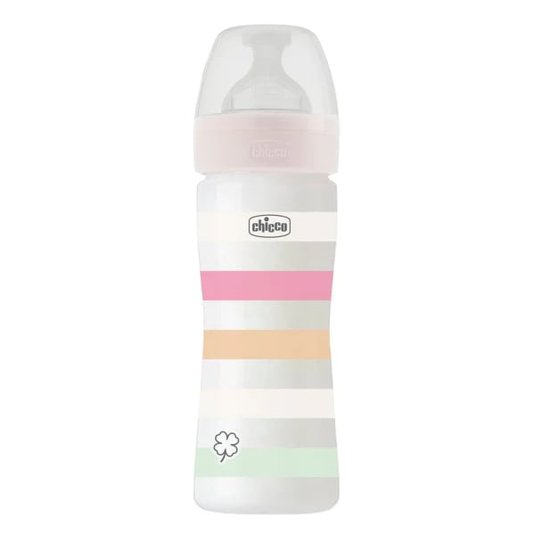 Chicco Well Being Baby Bottle Anti-Colic System Plastic 2m+  250ml - Rozë