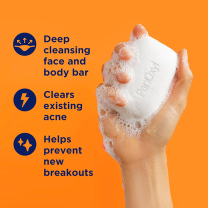 PanOxyl Acne Treatment Bar with 10% Benzoyl Peroxide 113g