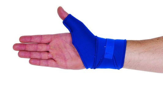 ADCO 2mm Neoprene Wrist & Thumb Brace (03208) with inner cotton lining, Limits thumb movement, for stabilization, prevention & mild ailments - wrist & thumb injuries  1 copë