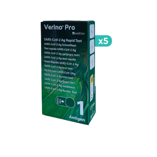 5x Wellion Verino Pro SARS-CoV-2 Ag Rapid Test  5x1 copë
