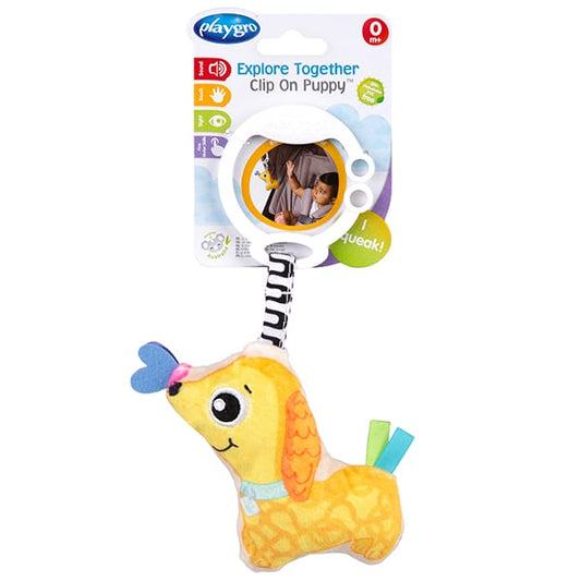 PlayGro Explore Together Clip On Puppy 0m+  copë
