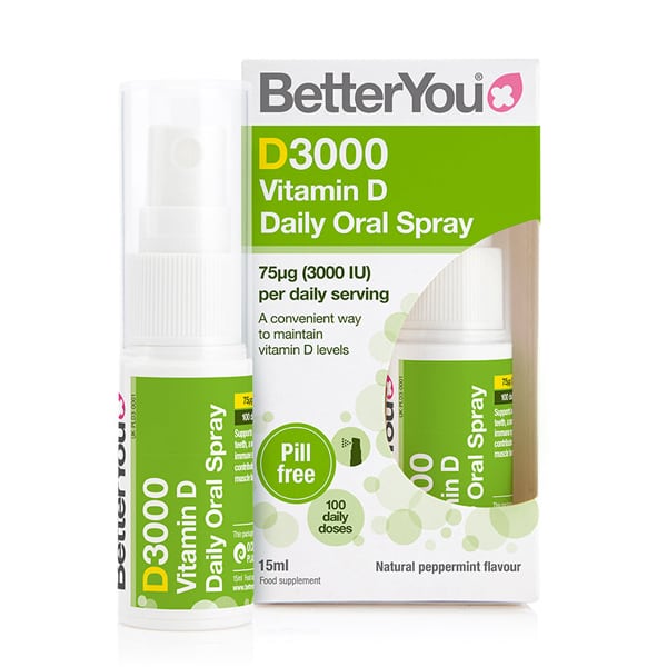 BetterYou D3000 Vitamin D Daily Oral Spray  15 ml (100 doza)