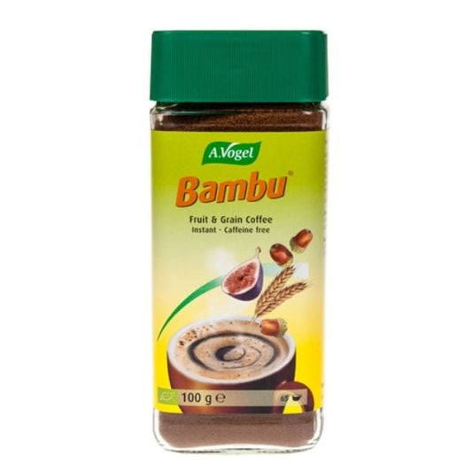 A. Vogel Bambu Instant Fruit & Grain Coffee Herbal Instant Coffee without Caffeine from Organically Grown Fruits & Cereals  100gr