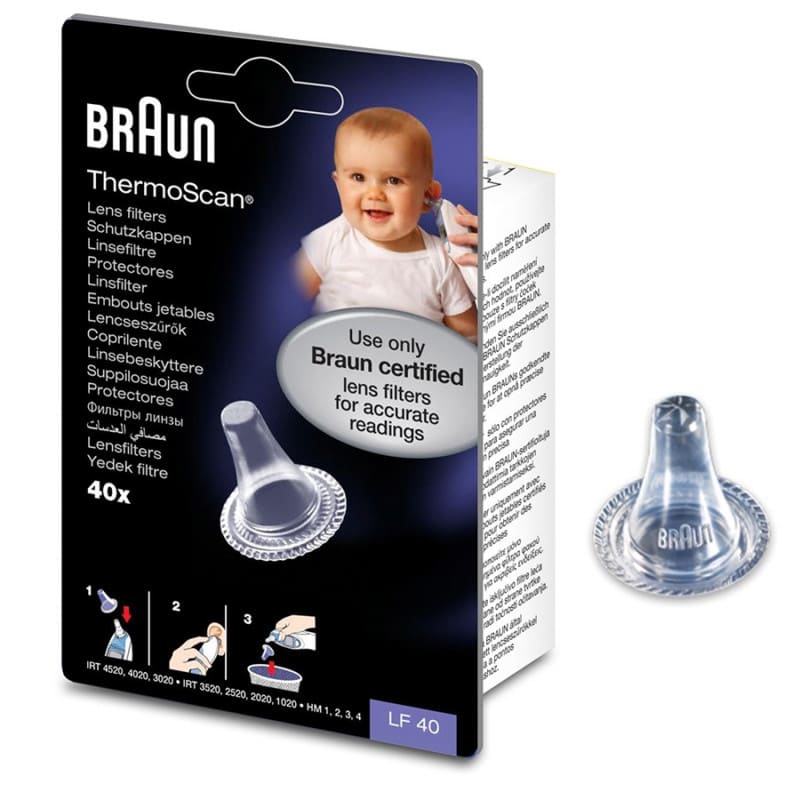 Braun ThermoScan LF40 Replacement Filters for Ear Thermometers  40 copë