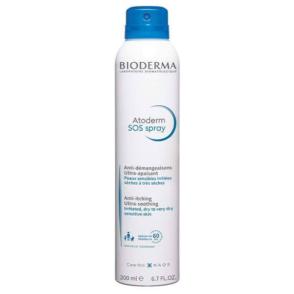 Bioderma Atoderm SOS Spray Anti-Itching & Ultra-Soothing Spray for Irritated, Dry to Very Dry Sensitive Skin  200 ml
